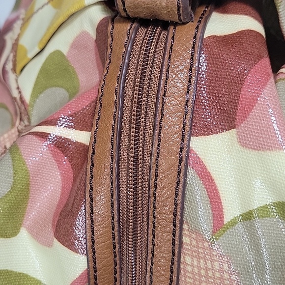 Fossil Key-Per Multi-color Floral Coated Canvas Weekender Bag - Picture 4 of 15